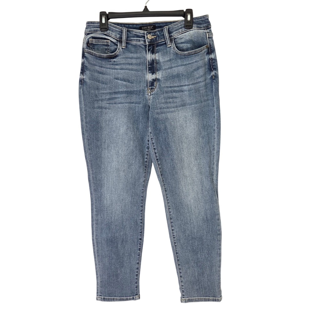Judy Blue Womens Jeans Boyfriend Fit Medium Wash Stretch Denim Relaxed Sz 11/30